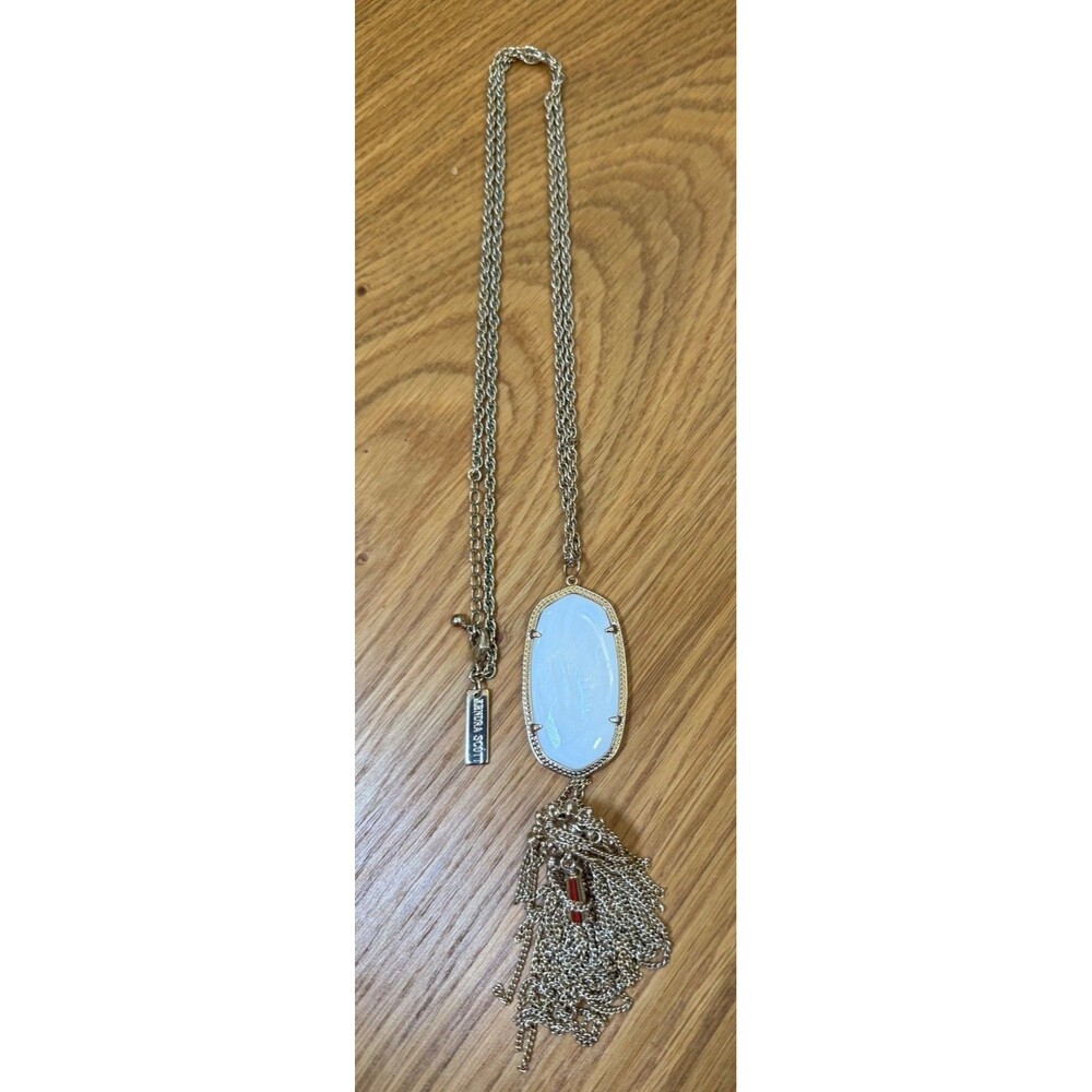 Kendra Scott Gold Rayne Long Tassel Pendant Necklace 30"
